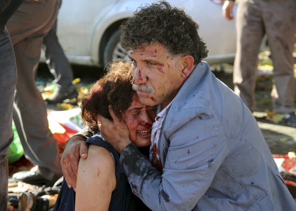 Explosion meurtriere lors d'une marche pacifiste a ankara