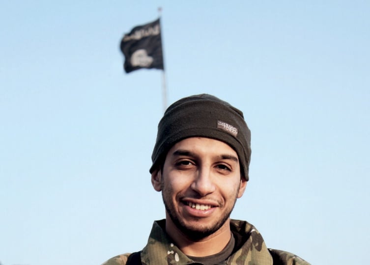 > Abaaoud Le djihadise abdelhamid abaaoud, entre la syrie et l'europe