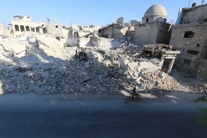 La ville syrienne d'alep a nouveau assiegee