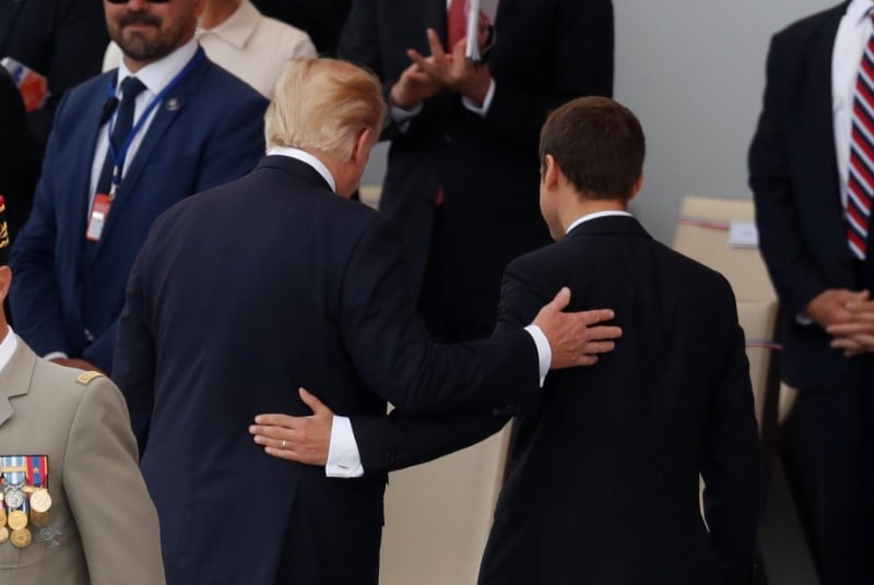 Entretien entre trump et macron sur l'iran et la coree