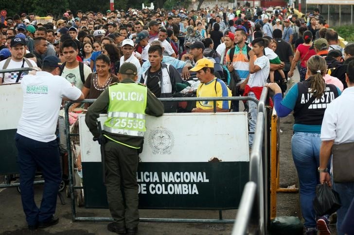 Afflux de venezueliens en colombie au deuxieme semestre 2017