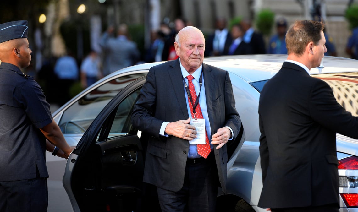 Mort de l'ancien president sud-africain frederik de klerk
