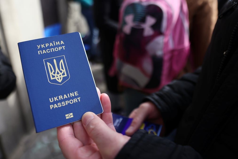 Un passeport ukrainien