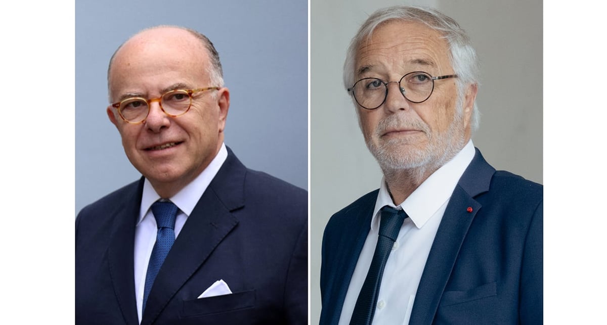 Bernard Cazeneuve, ancien Premier ministre et François Rebsamen, ministre de l'Aménagement du territoire.