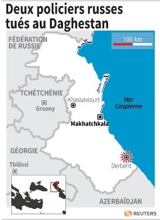 Deux policiers russes tues au daghestan