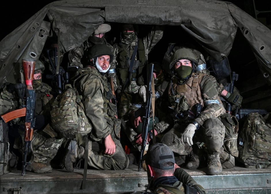 Des combattants du groupe mercenaire prive wagner