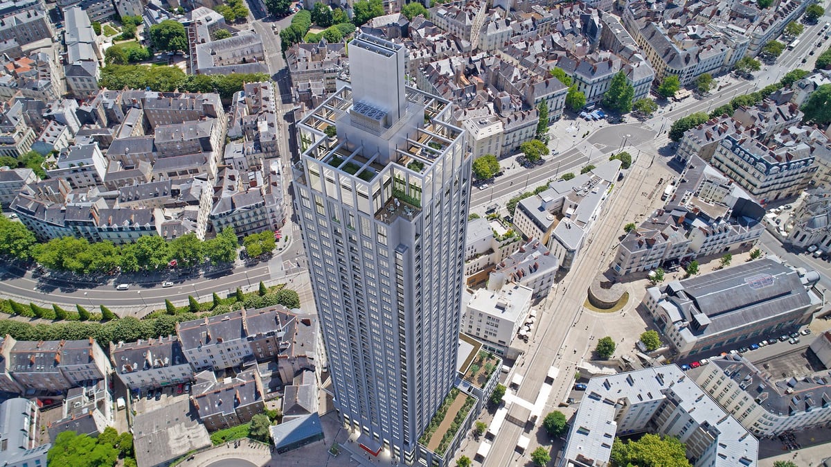 A l'issue de la consultation lancée en 2023, le Groupe Giboire va procéder à la transformation de la Tour Bretagne à Nantes.