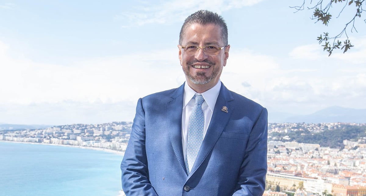 Rodrigo Chaves Robles, président du Costa Rica et co-organisateur de la conférence des Nations unies pour l’océan.