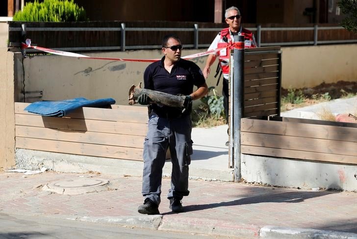Une roquette palestinienne tiree sur sderot