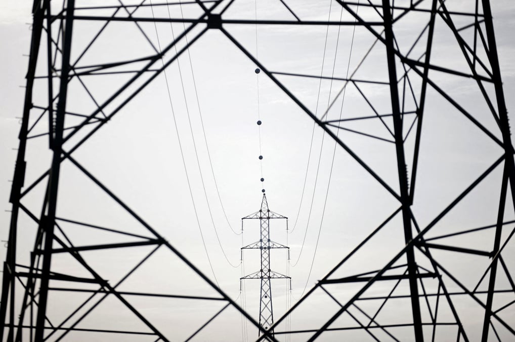 Des pylones electriques a bruxelles