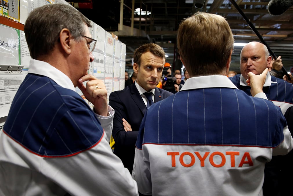 Toyota va investir 300 millions d'euros a onnaing (nord), annonce macron