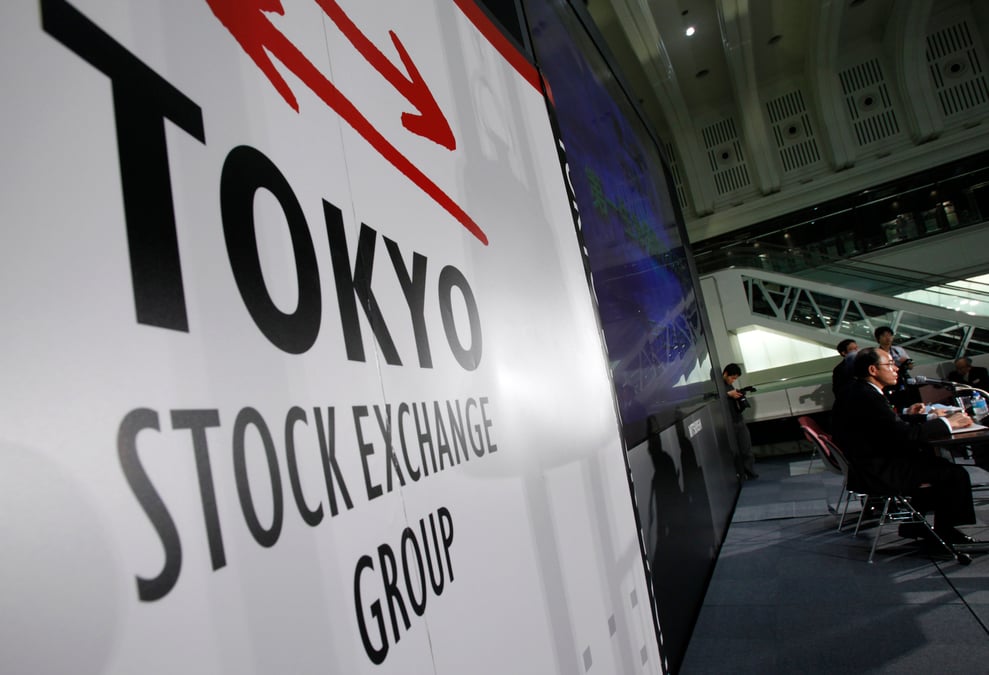 La bourse de tokyo finit en baisse