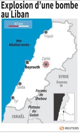 Explosion d'une bombe au liban