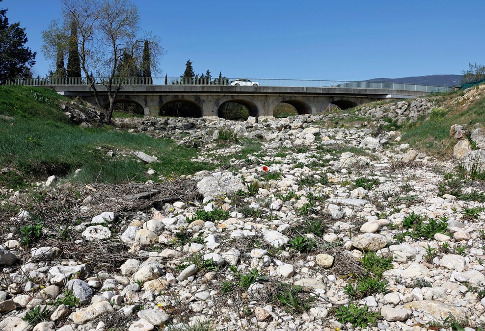 Photo de la secheresse dans le sud de la france