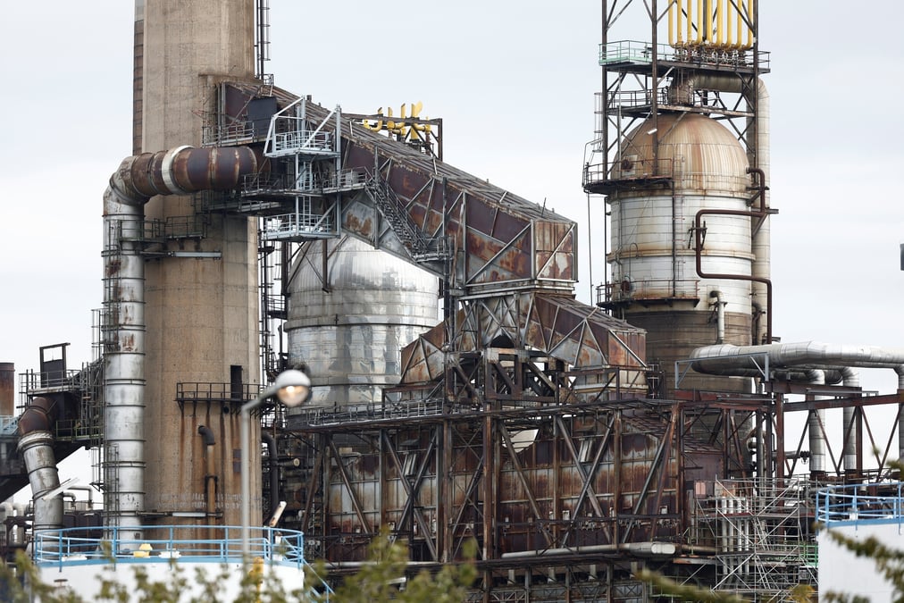 La raffinerie de petrole exxonmobil a port-jerome-sur-seine