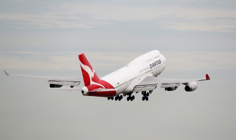 Premier vol direct entre l'australie et la grande-bretagne