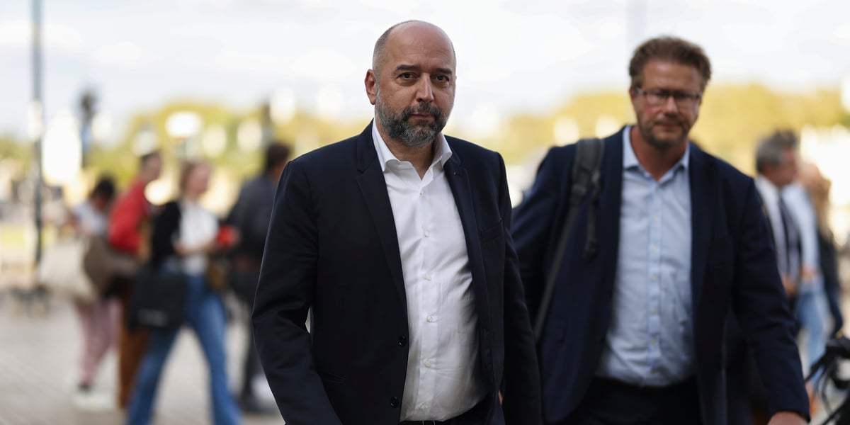Gérard Lopez, le président et propriétaire des Girondins de Bordeaux, ici avec Arnaud de Carli, son vice-président, le 17 septembre, n'est pas venu au tribunal de commerce le 28 octobre.