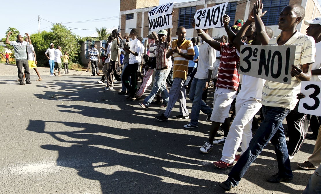 Troisieme jour de manifestations au burundi