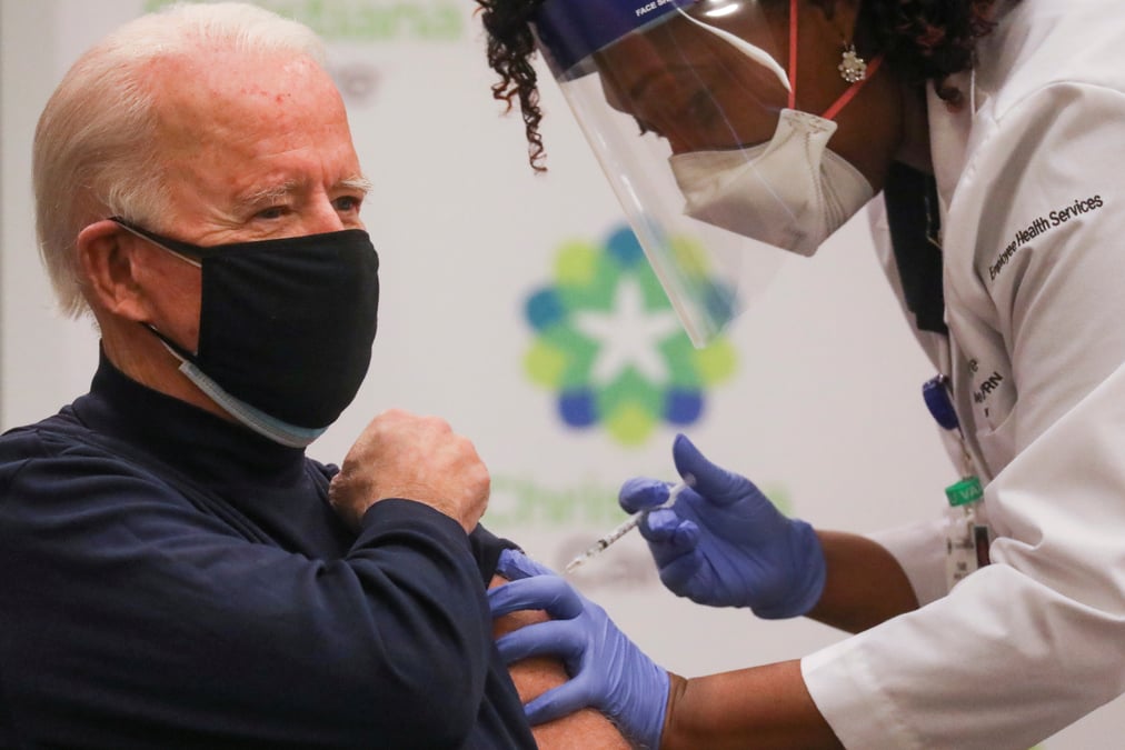 Coronavirus: joe biden s'est fait vacciner