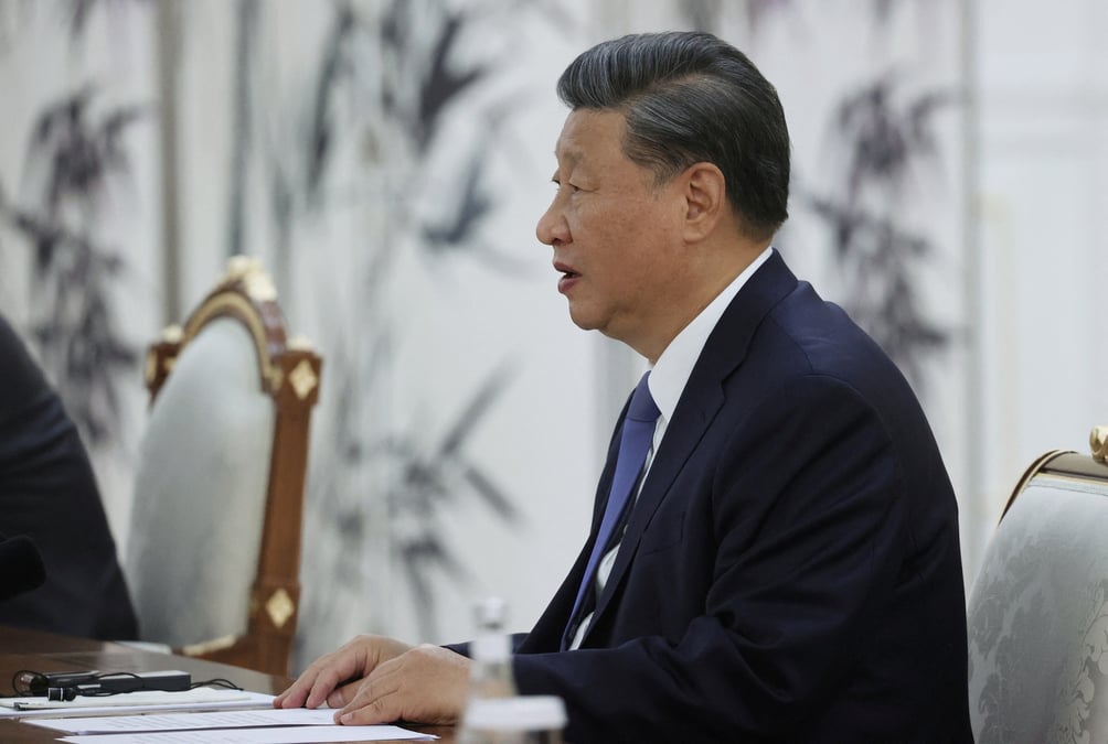 Le president russe vladimir poutine rencontre le president chinois xi jinping a samarcande