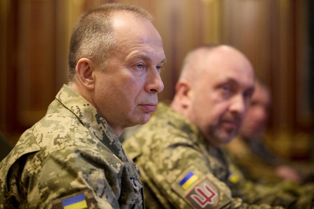 Le commandant en chef des forces armees ukrainiennes oleksandr syrskyi
