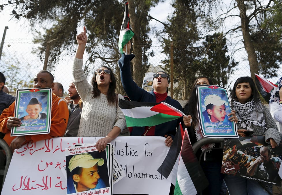 Deux israeliens reconnus coupables du meurtre d'un jeune palestinien