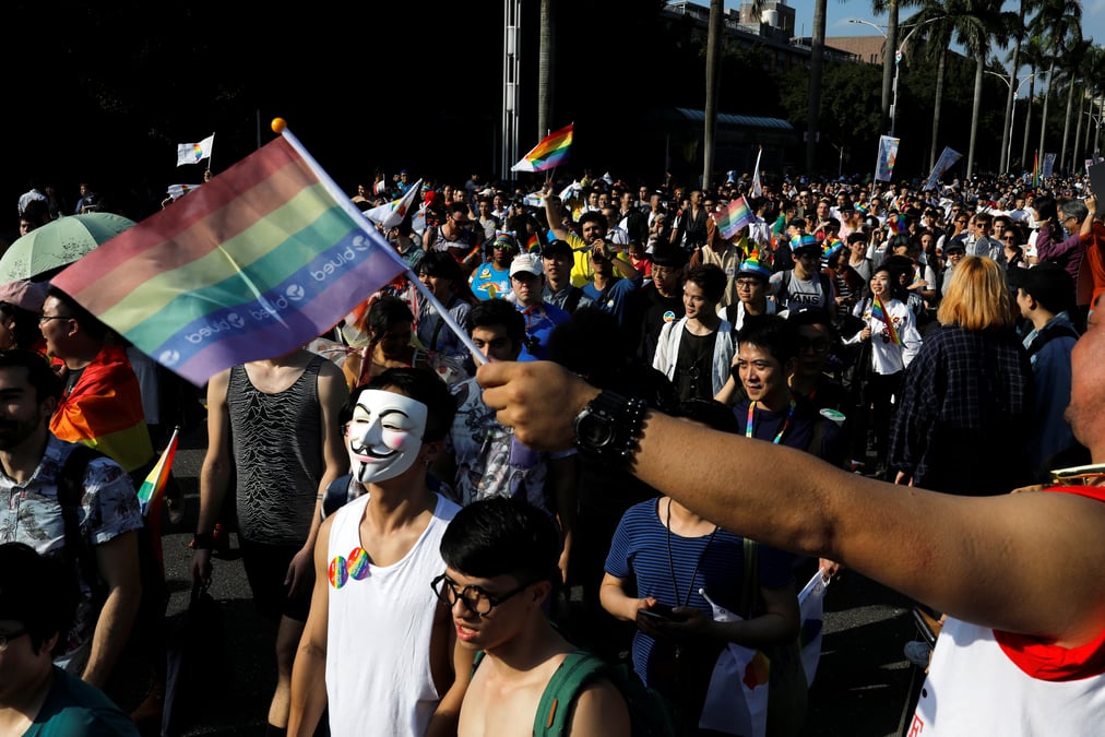 Manifestation pour le mariage pour tous a taiwan