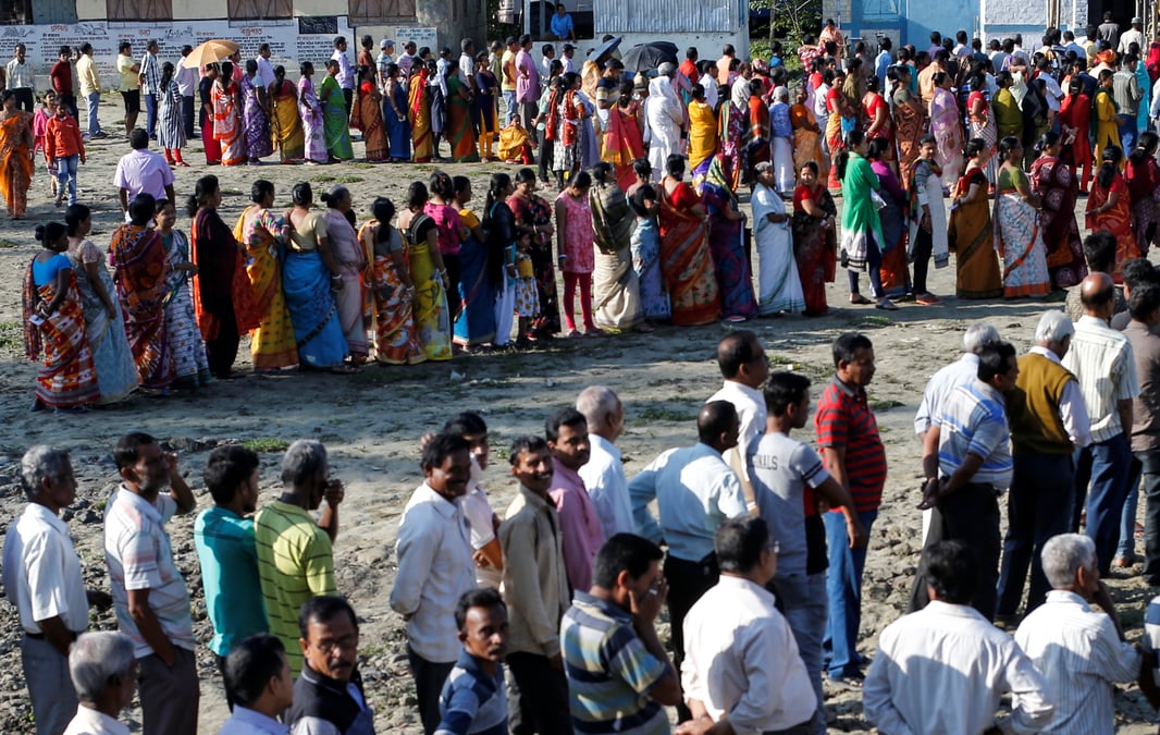 Ouverture des bureaux de vote en inde pour les legislatives