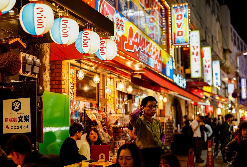 Le quartier commercant d'ameyoko, a tokyo