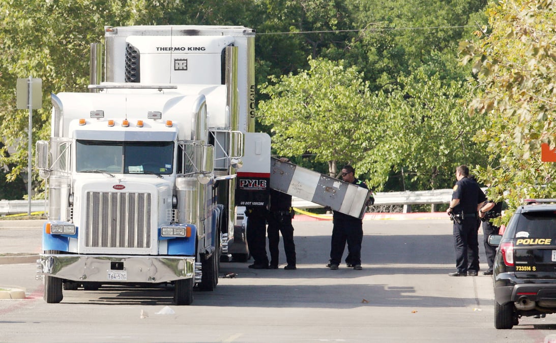 Texas: neuf personnes retrouvees mortes a l'arriere d'un camion