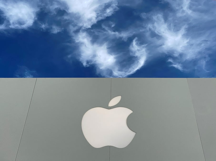 Photo d'archives du logo d'apple