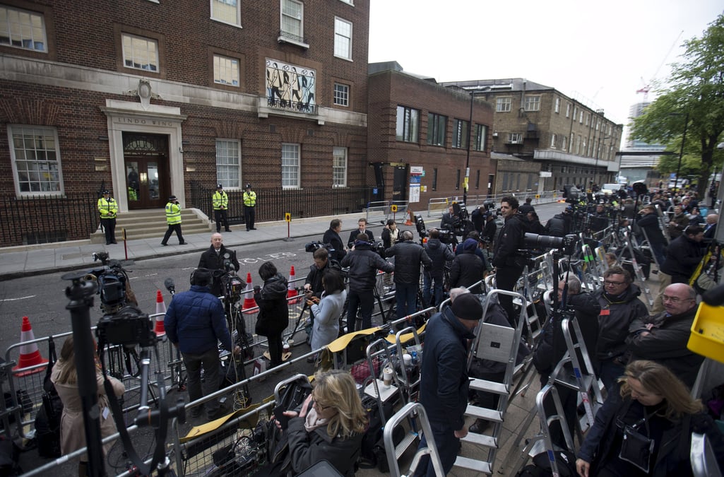 La duchesse kate au st mary's hospital