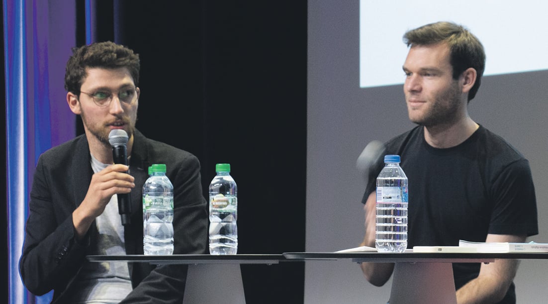 Quentin Franque et Benoît Zante, lors de la présentation de leur livre.