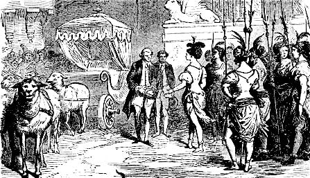 llustration par Jean-Michel Moreau page 32 de Candide (Voltaire, 1787)