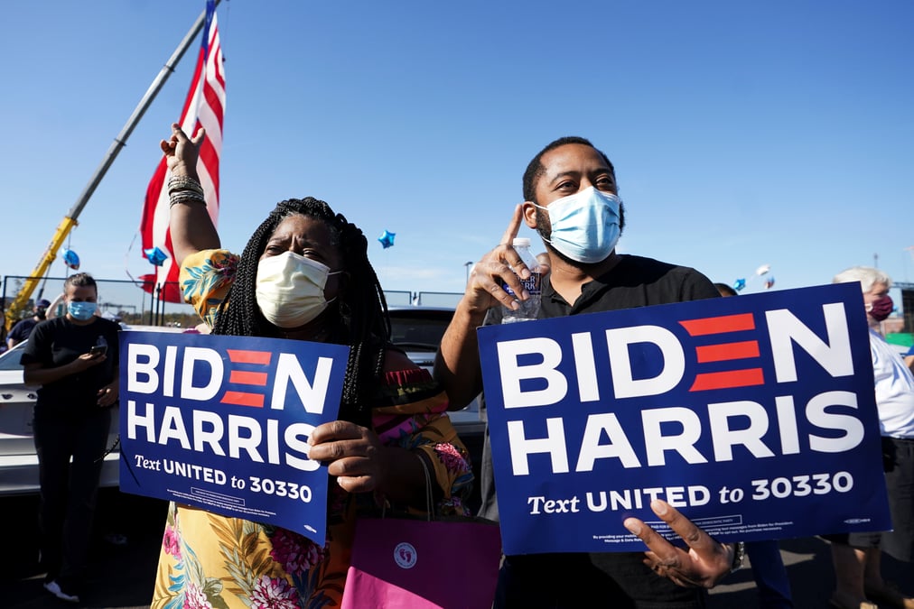 Joe biden elu president des etats-unis, selon les medias us