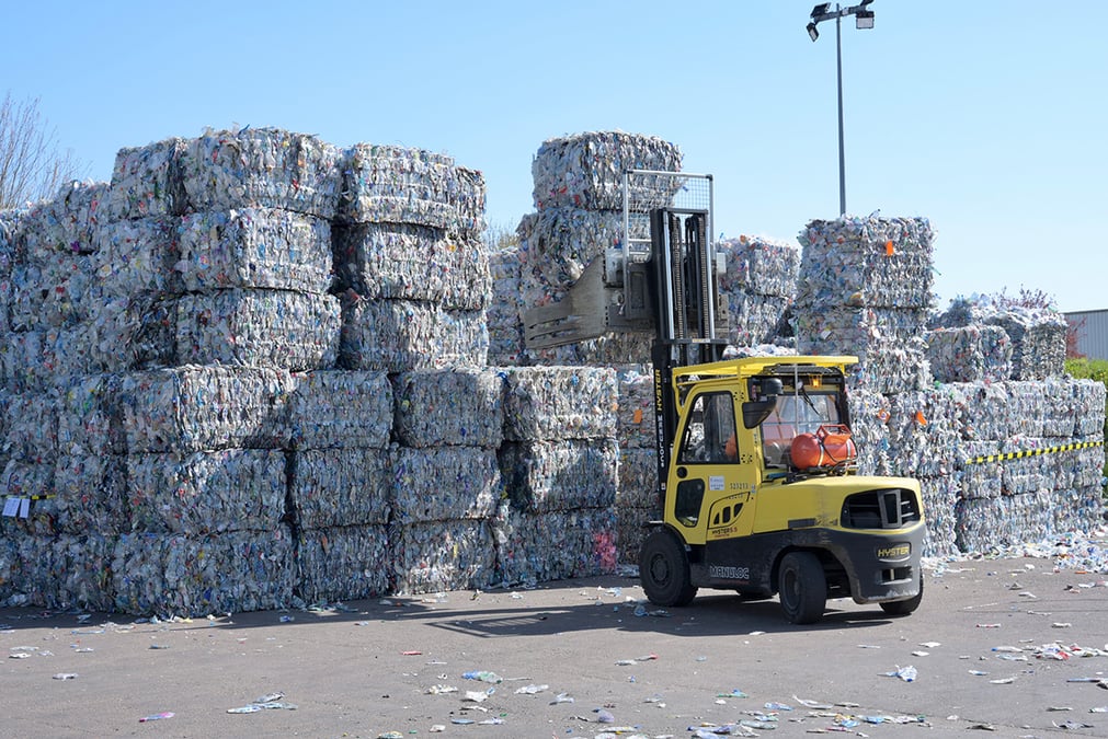 En 2023, le chiffre d'affaires de la filière recyclage française a reculé.