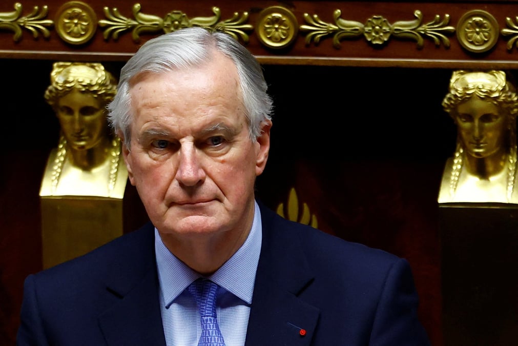 Le premier ministre francais michel barnier