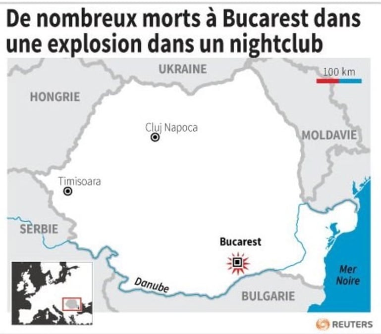 Nombreux morts a bucarest lors d'une explosion dans un night-club