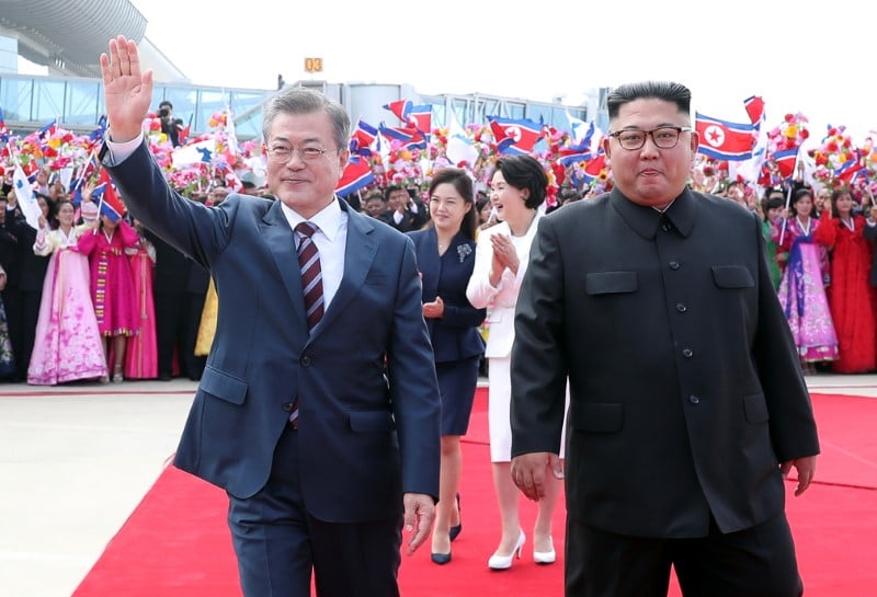 Le president moon a pyongyang pour un nouveau sommet intercoreen