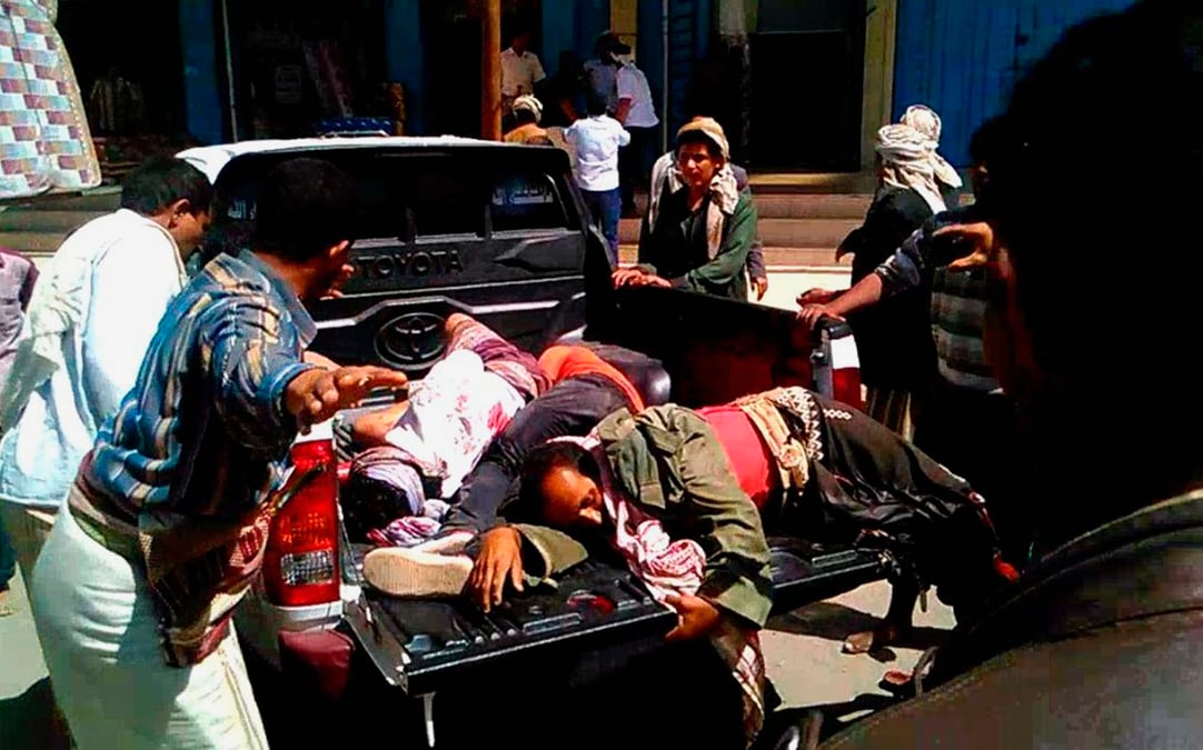 Les houthis tirent sur des manifestants a al baida, au yemen