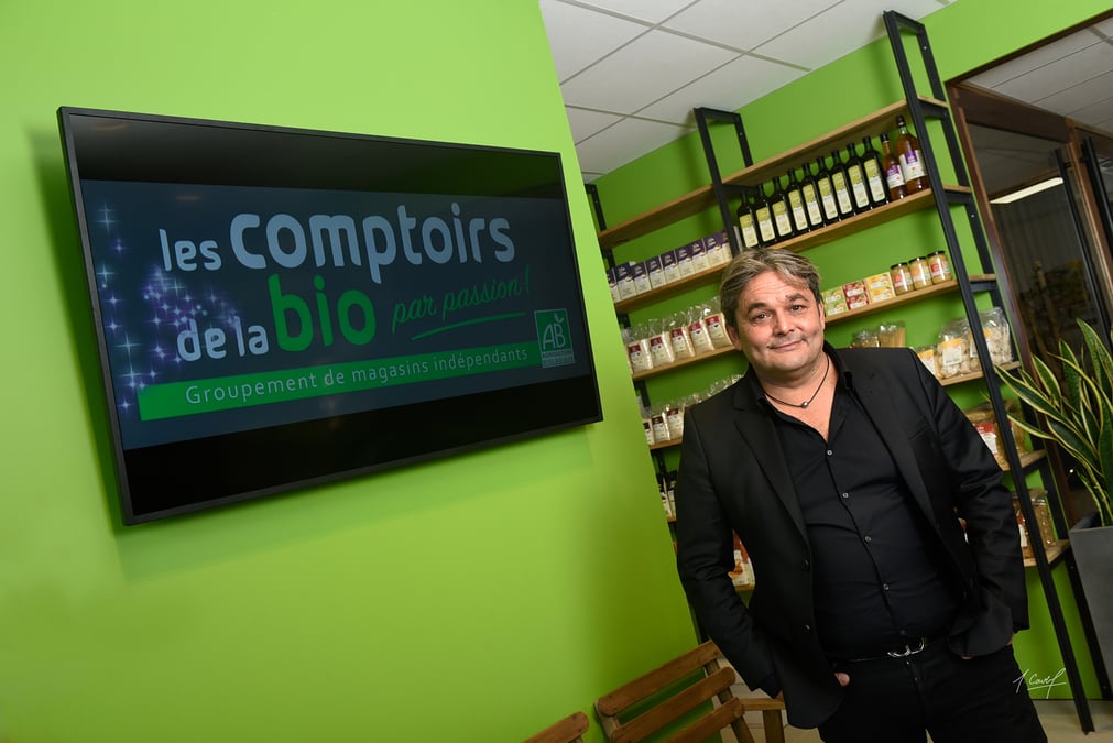 Philippe Bramedie, président-fondateur de l'enseigne Les Comptoirs de la Bio