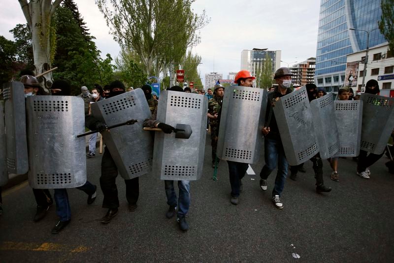 Plusieurs blessés dans un rassemblement pro-ukrainien à Donetsk