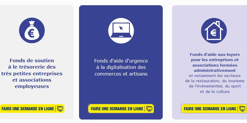 Aides aux entreprises face au covid Bordeaux Métropole décembre 2020