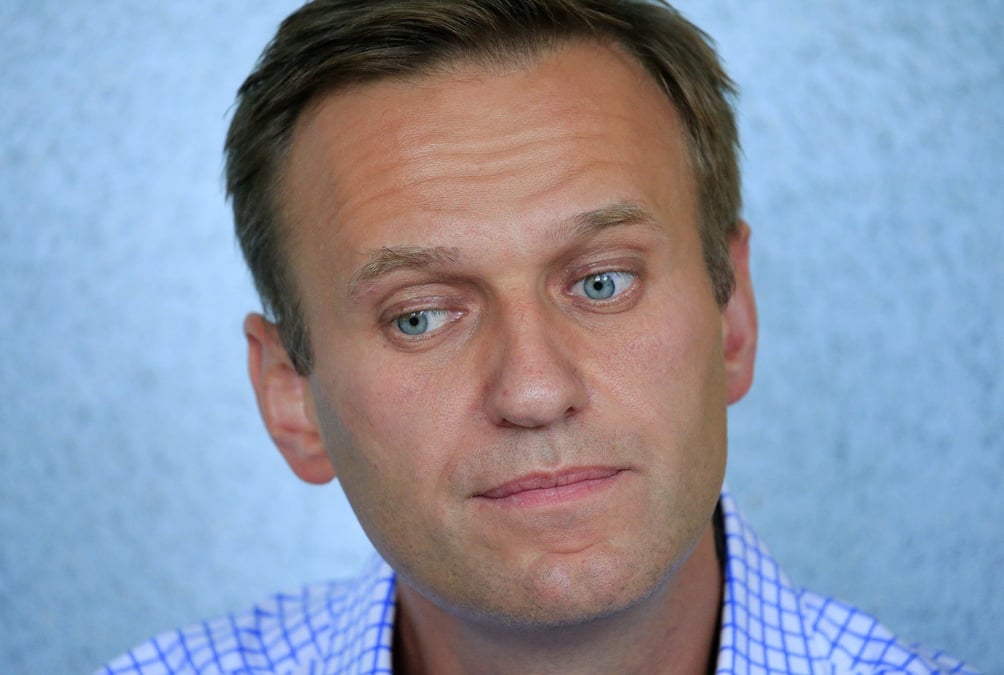 L'opposant russe alexei navalny lors d'une audience a moscou