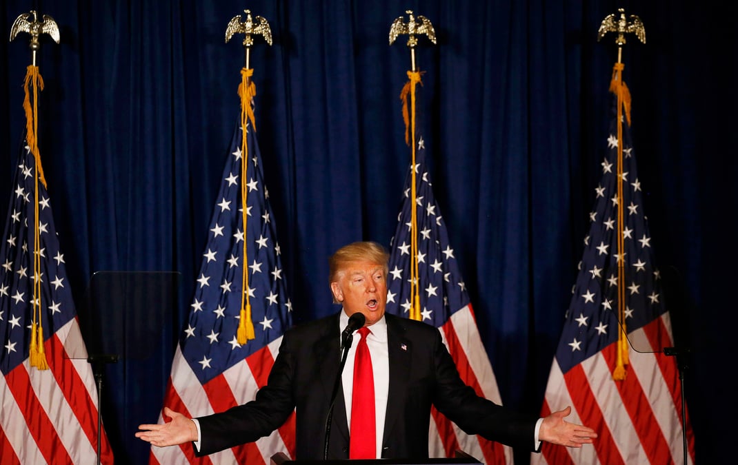 Donald trump presente son programme de politique etrangere