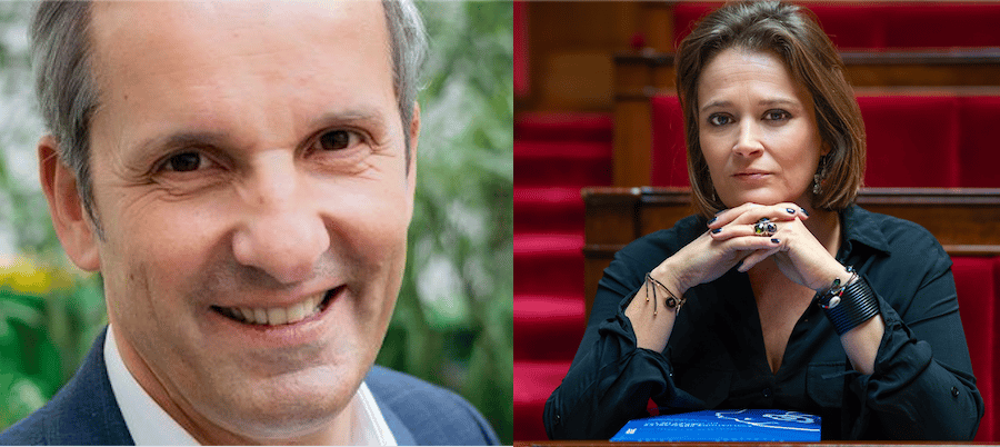 Pascal Demurger, directeur général du groupe Maif, et Olivia Grégoire, députée LREM de Paris, défendent tous les deux le développement de l'entreprise à mission.