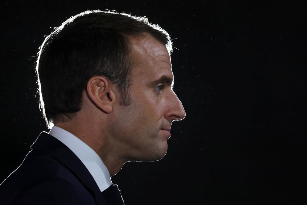 Emmanuel macron lors d'un evenement a pont-a-mousson