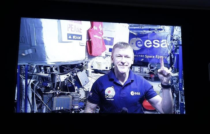 Un astronaute court le marathon de londres depuis l'espace
