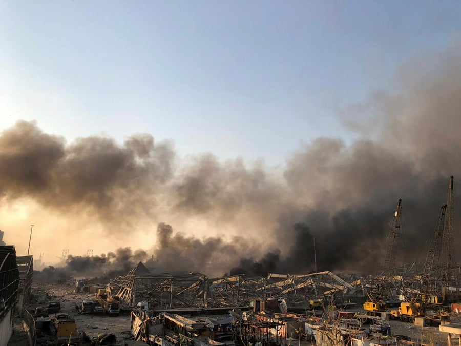 Liban: forte explosion dans la zone portuaire de beyrouth