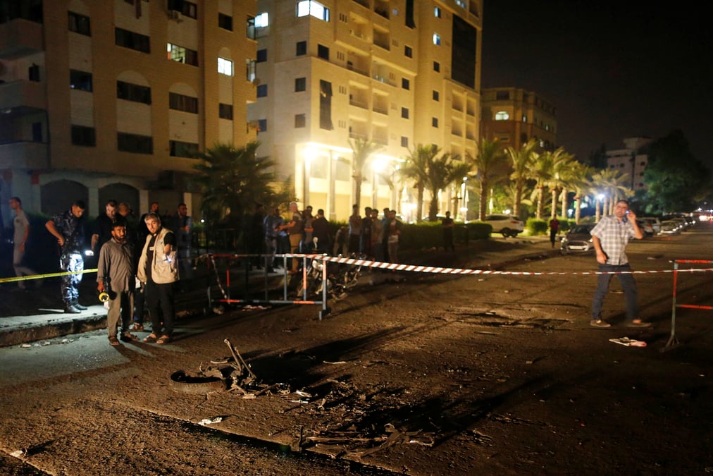 Les explosions de mardi soir a gaza causees par deux kamikazes